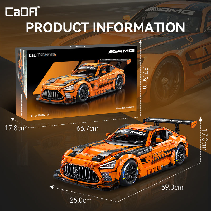 Brick CaDA Master 1:8 Mercedes-AMG GT3 C64008W CaDA Doublee_CaDA