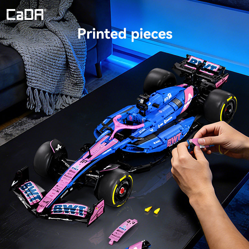 Brick Cada 1:8 Scale Alpine A525 Formula 1 Car Building Kit 2173PCS C64012W CaDA Doublee_CaDA
