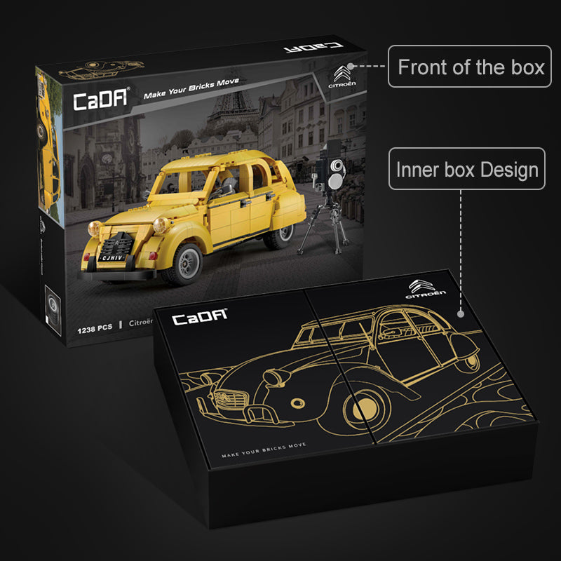 Brick CaDA bricks 1:12 Citroen 2CV | C61026W CaDA Doublee_CaDA