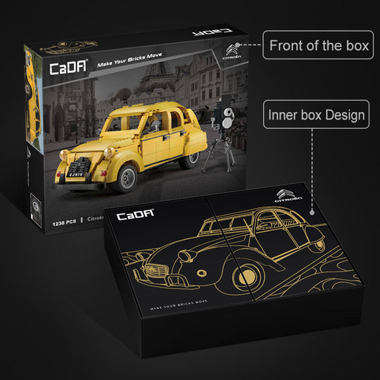 Brick CaDA bricks 1:12 Citroen 2CV | C61026W CaDA Doublee_CaDA