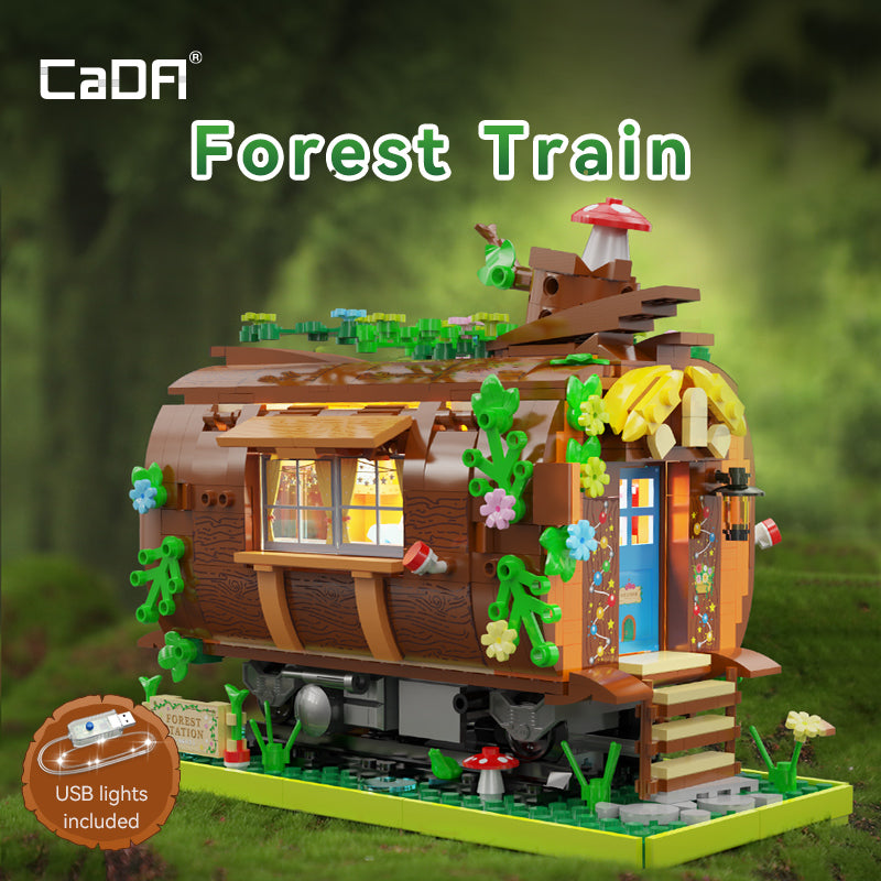 Brick CaDA Forest Train Station C66031W Doublee_CaDA Doublee_CaDA
