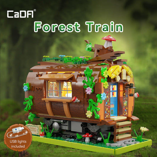 Brick CaDA Forest Train Station C66031W Doublee_CaDA Doublee_CaDA