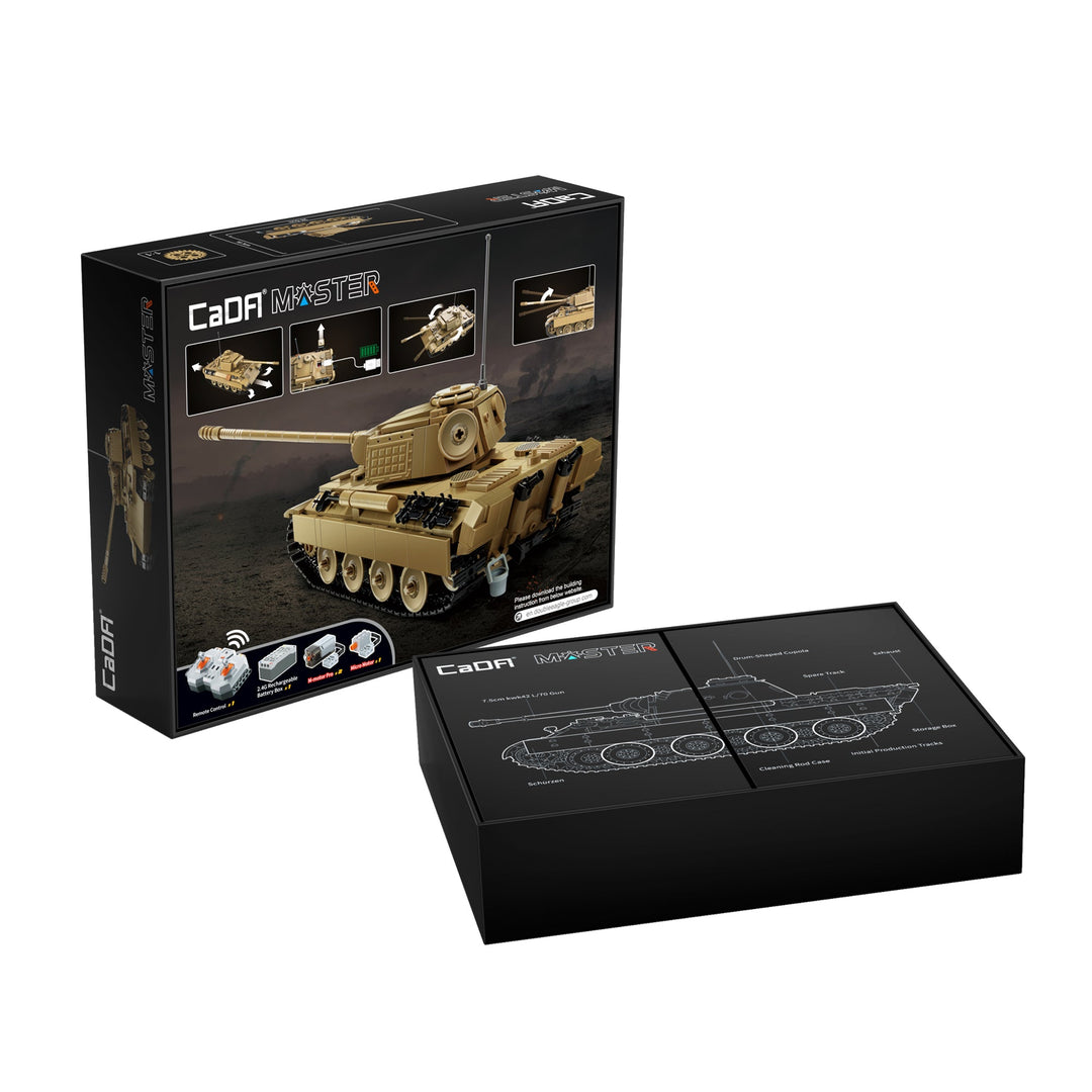 Brick CaDA Panther Tank C61073W Doublee_CaDA Doublee_CaDA