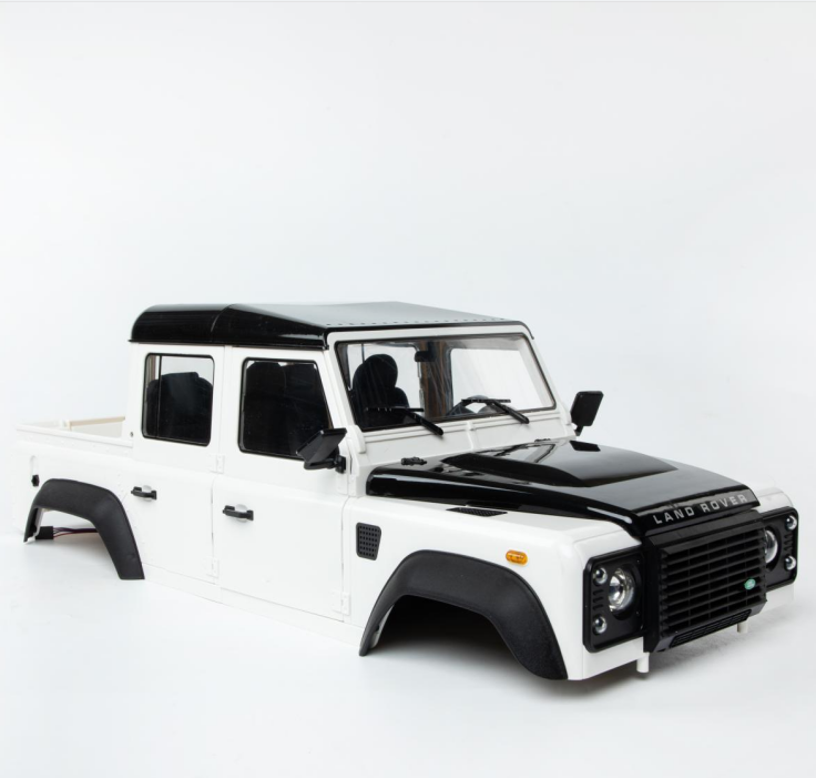 Double E RC  Land Rover Defender White Body Pickup Version  | SY101-002 Doublee_CaDA Doublee_CaDA