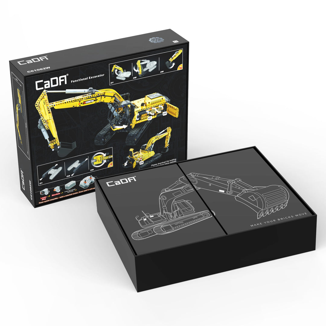 Brick Remote Control Excavator C61082W CaDA Doublee_CaDA