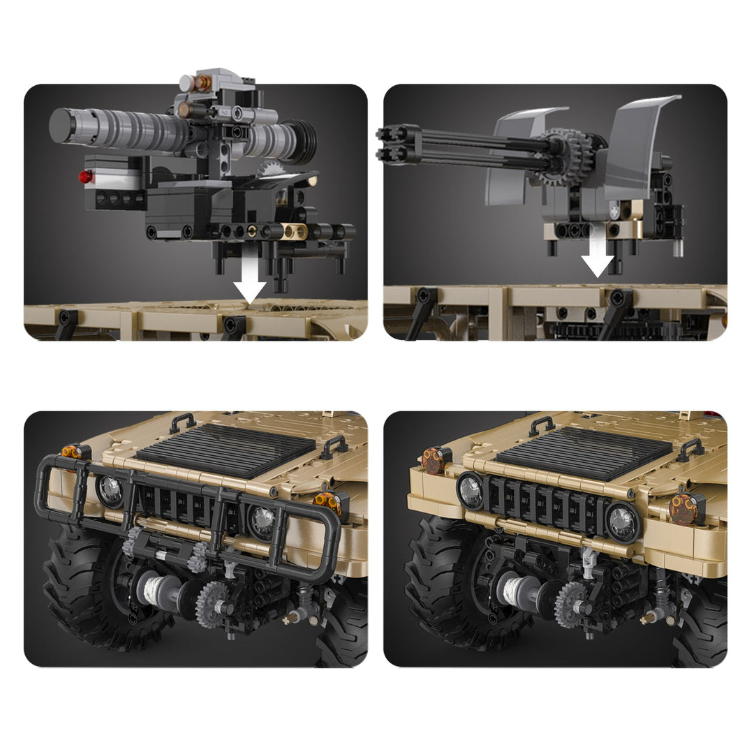 Brick HUMVEE Vehicle C61036W CaDA Doublee_CaDA