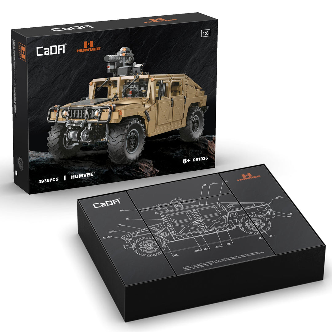 Brick HUMVEE Vehicle C61036W CaDA Doublee_CaDA