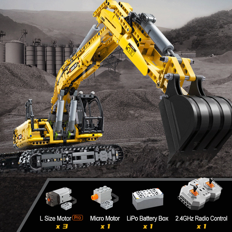 Brick Remote Control Excavator C61082W CaDA Doublee_CaDA
