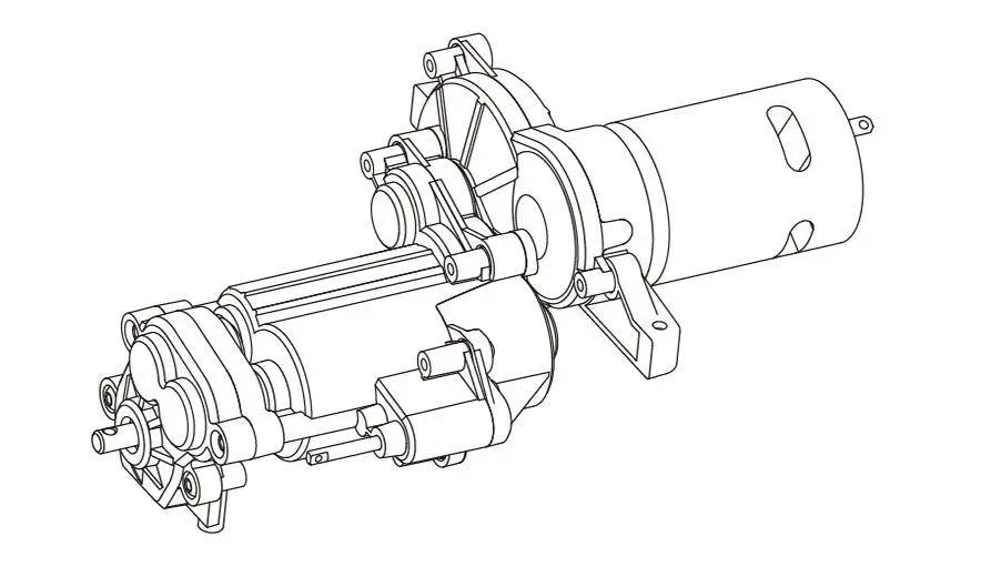 RC Model Gearbox | SY101-003 DoubleE Hobby Doublee_CaDA