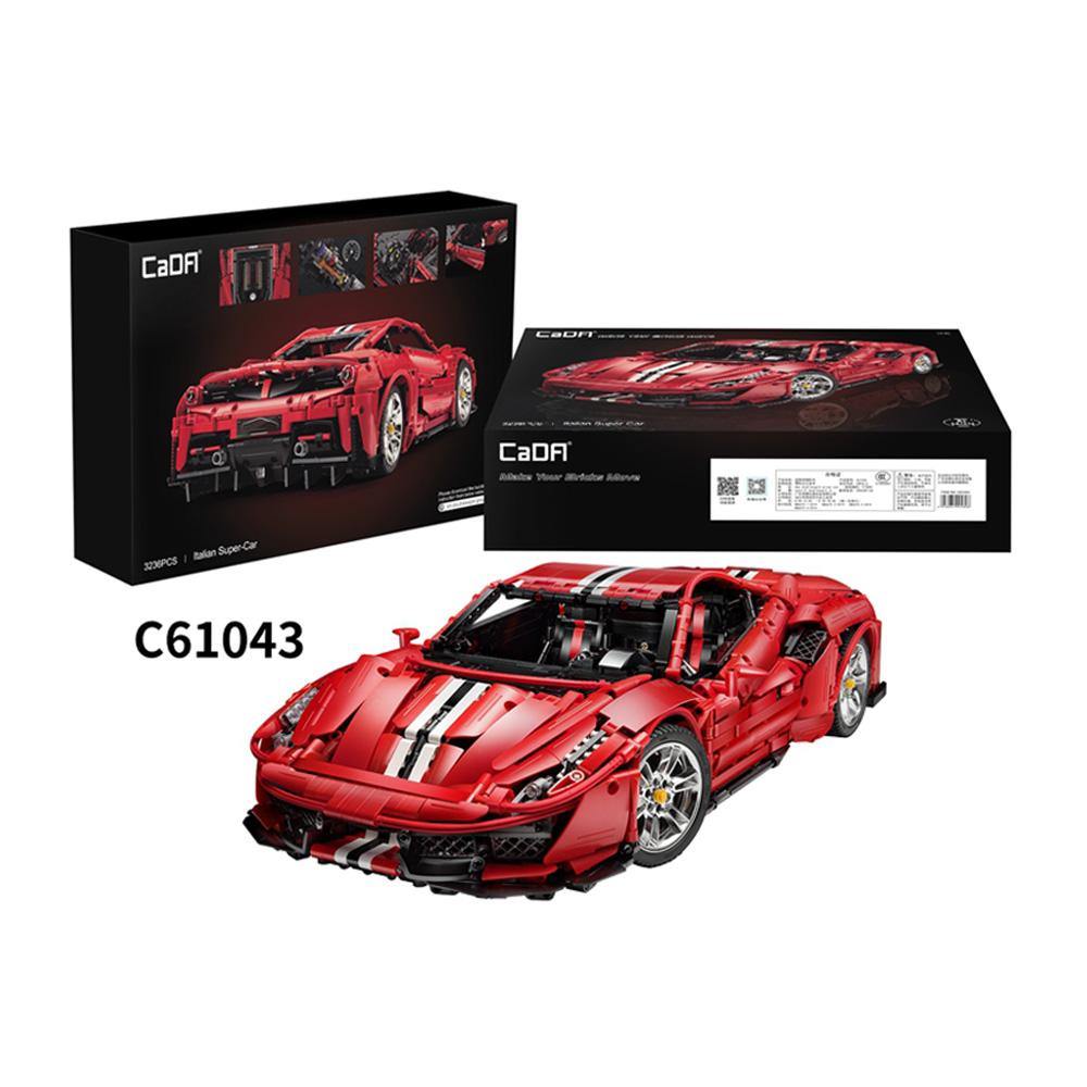 CaDA Bricks Master Series Italian Supercar Set | C61042W / C61043W - Doublee_CaDA