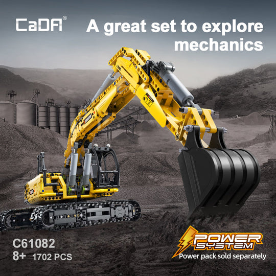 Brick Remote Control Excavator C61082W CaDA Doublee_CaDA